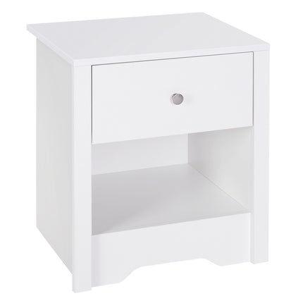 Modern Bedside Table, Nightstand with Drawer Shelf, End Table for Living room, B