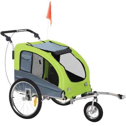 Dog Bike Trailer Pet Stroller Cart Carrier for Bicycle 360¬∞ Rotatable with Refl