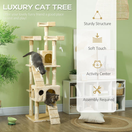 Cat Tree Scratching House, Activity Play Centre