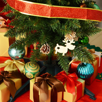 1.5m Artificial Christmas Pine Tree with Plastic Stand - Green