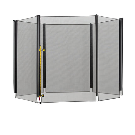 10ft Replacement Safety Trampoline Net Enclosure for 6 Poles - Black