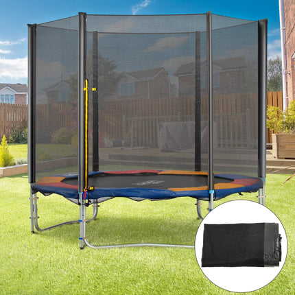 10ft Replacement Safety Trampoline Net Enclosure for 6 Poles - Black