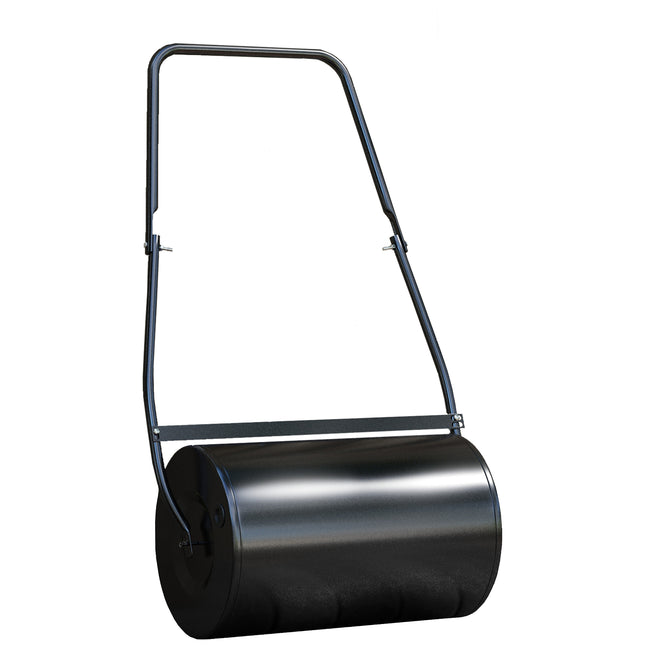 38L Heavy Duty Steel Garden Lawn Roller Drum 50cm - Black