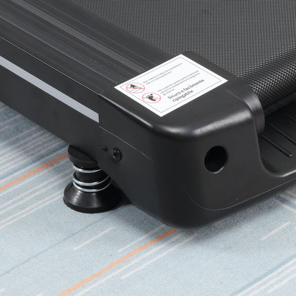 Folding Motorised Treadmill with LCD Display and 12 Programs - Black