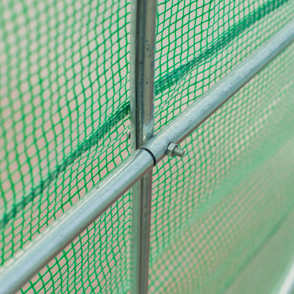 4.5m Walk-In Tunnel Greenhouse with Door & Ventilation Windows - Green