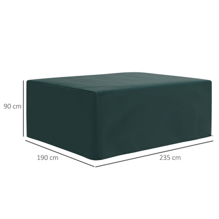 Large Waterproof Patio Set Cover 235x190x90cm UV Resistant - Green