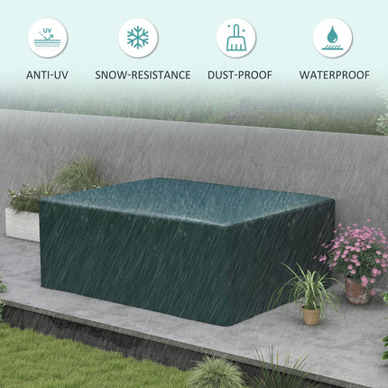 Large Waterproof Patio Set Cover 235x190x90cm UV Resistant - Green