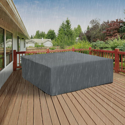 Oxford Waterproof UV Resistant Patio Set Cover 205L x 192W x 61H cm - Grey