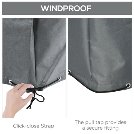 Oxford Waterproof UV Resistant Patio Set Cover 205L x 192W x 61H cm - Grey
