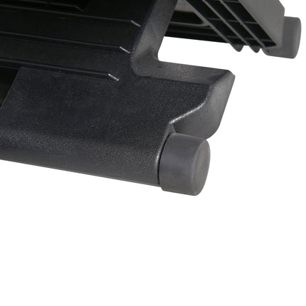 Adjustable Footrest with 0-30° Tilt and Height for Better Posture - Black