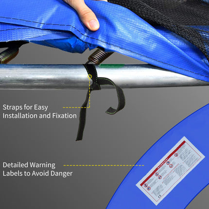 12FT Trampoline Spring Cover, Plastic Trampoline Pad Replacement Safety Guard, Multicoloured