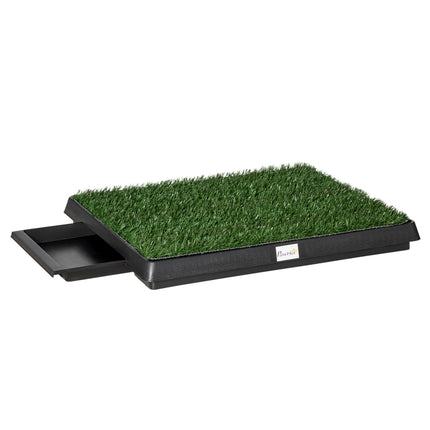Indoor Pet Toilet Training Mat with Urine Tray - Green & Black