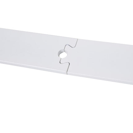 6ft Carbon Steel Sliding Barn Door Track Kit - White