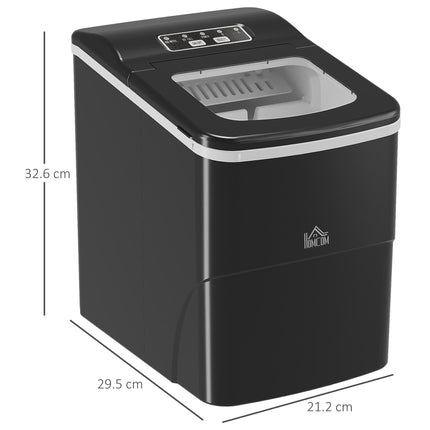 Portable Countertop Ice Maker Machine 9 Cubes in 8 Minutes - Black