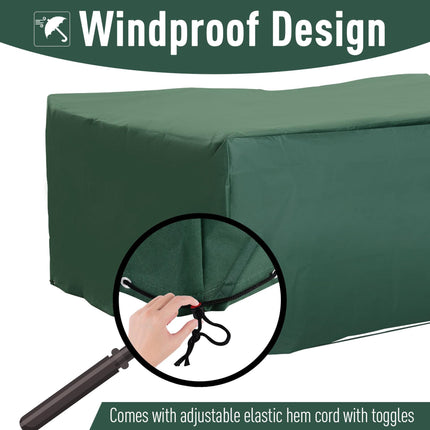 Rattan Garden Furniture Cover 600D Waterproof Oxford Fabric - Green