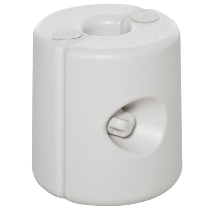 Set of 4 Tent Weight Bases for 20-30mm Poles with Quick Clip System - White