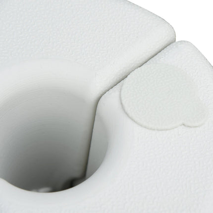 Set of 4 Tent Weight Bases for 20-30mm Poles with Quick Clip System - White