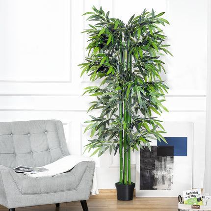 1.8 Metre Artificial Bamboo Tree in Pot - Realistic Green