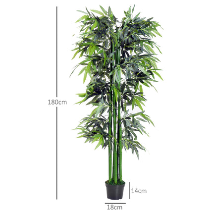 1.8 Metre Artificial Bamboo Tree in Pot - Realistic Green