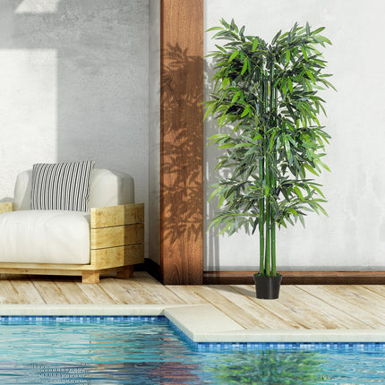 1.8 Metre Artificial Bamboo Tree in Pot - Realistic Green