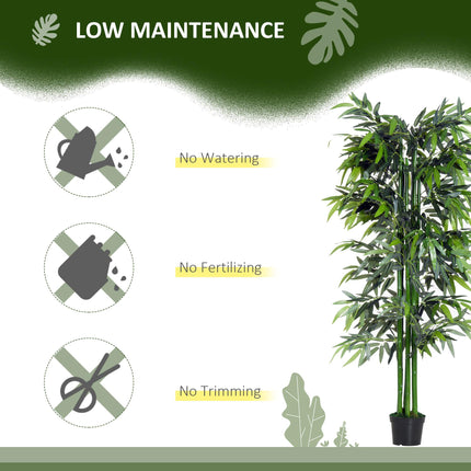 1.8 Metre Artificial Bamboo Tree in Pot - Realistic Green