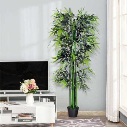 1.8 Metre Artificial Bamboo Tree in Pot - Realistic Green
