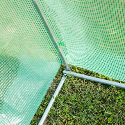 3 x 2 Metre Walk-In Polytunnel Greenhouse with Door & Windows - Green