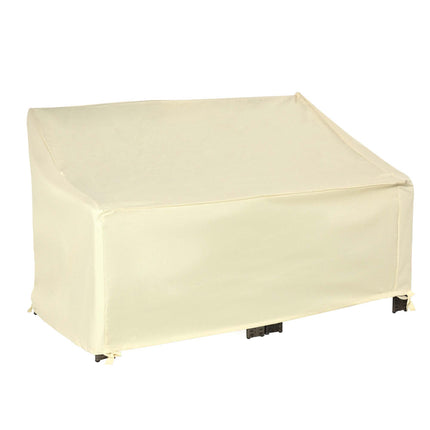 600D Oxford Cloth Furniture Cover, 2 Seater Sofa Protector for Garden Patio, Cre