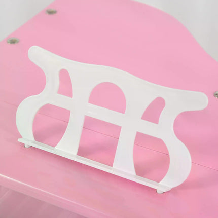 Modern Kids 30-Key Mini Grand Piano Set of 2 with Music Stand and Bench - Pink
