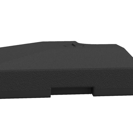 4 Pieces Portable Sand or Water Fillable Parasol Base Weights for Cross Stand Square Holder - Black