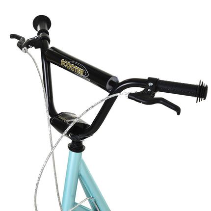 Adjustable Kids Steel Frame Kick Scooter with Dual Brakes - Blue