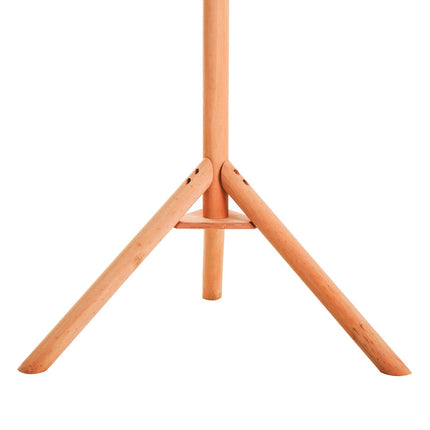 Portable Wooden Bird Feeder Station with Stand for Garden, Patio or Balcony - Natural Wood