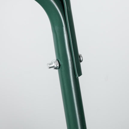 Steel Garden Lawn Roller 50cm with Fillable 60L Cylinder and Handle - Black/Green