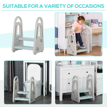 Kids Toddler Step Stool Ladder Kitchen Helper for Toilet Potty Training Bathroom