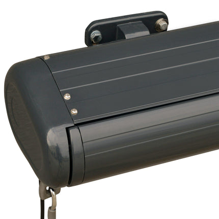 Electric Motorised Retractable Patio Awning with Remote Control - Grey