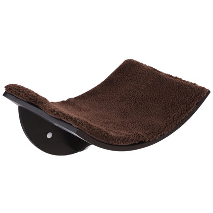 Wood Cat Shelves, Wall-Mounted Cat Shelter, Curved Kitten Bed Perch Climber Furn