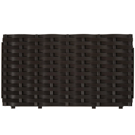 Garden Raised Bed Elevated Patio Planter Box with Self-Watering System - Brown