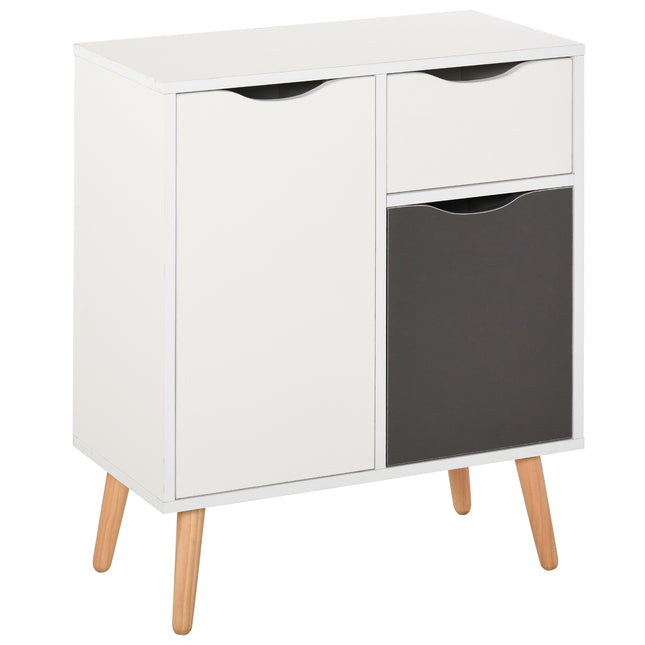 Floor Cabinet Storage Cupboard with Drawer for Bedroom, Living Room & Entryway - Grey