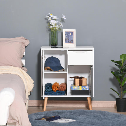 Floor Cabinet Storage Cupboard with Drawer for Bedroom, Living Room & Entryway - Grey