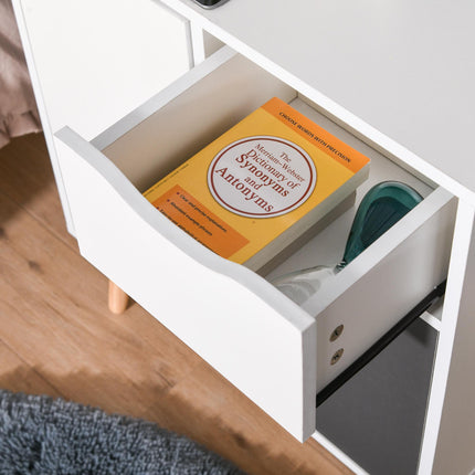 Floor Cabinet Storage Cupboard with Drawer for Bedroom, Living Room & Entryway - Grey
