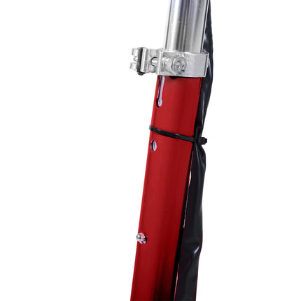 120W Foldable Kids Powered Scooter with Rechargeable Battery Adjustable Ride-On Outdoor Toy - Red