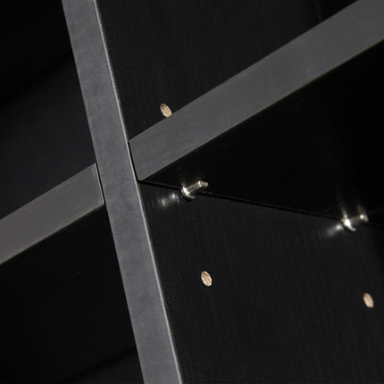 Height-Adjustable CD/DVD Storage Shelf for 1116 CDs 102x24x195 cm - Black