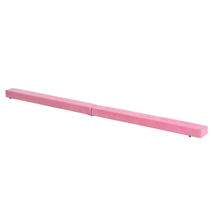 Balance Beam Trainer 2.1m for Gymnastics Practice - Pink