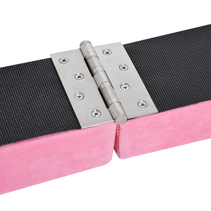 Balance Beam Trainer 2.1m for Gymnastics Practice - Pink