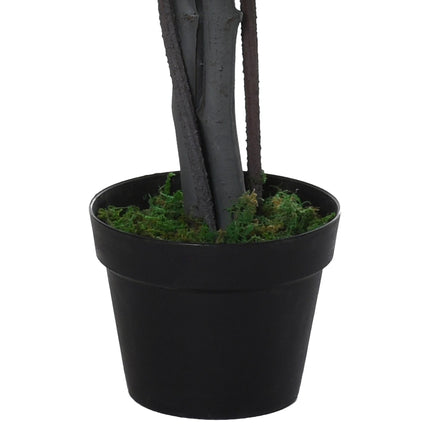 145cm Artificial Banyan Tree with Cement Pot - Green