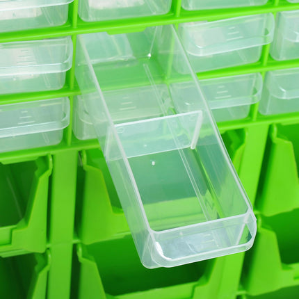 Plastic 39 Drawer Parts Organiser Wall Mount Storage Cabinet Garage Small Nuts B