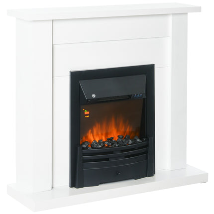 40" Electric Firplace Suites & Mantelpiece w/LED Flames Remote Marble Stone Mode