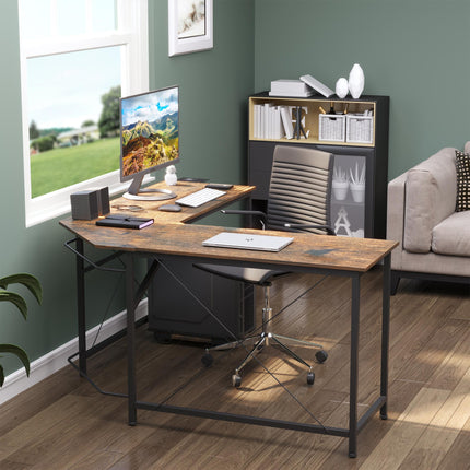 L-Shaped Desk, Gaming Desk, 150 x 150 x 75 cm, Corner Computer Desk for Study, H