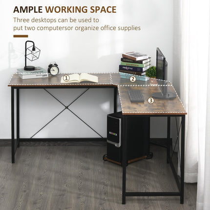 L-Shaped Desk, Gaming Desk, 150 x 150 x 75 cm, Corner Computer Desk for Study, H