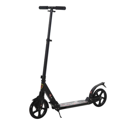Folding Kick Scooter, Adjustable Ride On Scooter with 200mm Big Wheels and Doubl